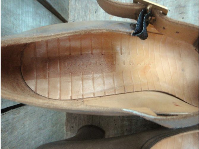 Décolleté Chie Mihara in pelle beige 39.5 - vista 7