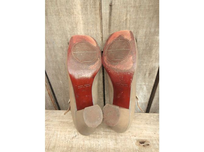Décolleté Chie Mihara in pelle beige 39.5 - vista 9