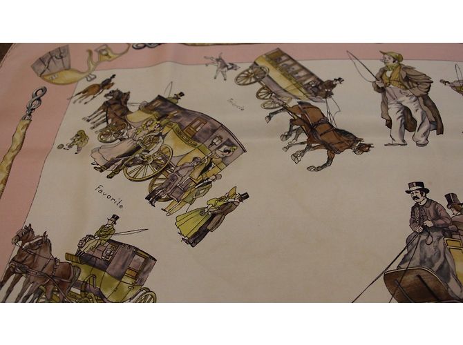 Hermès Omnibus und Voitures de Place Pink Weiß - Ansicht 7