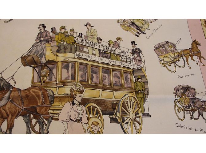 Hermès Omnibus und Voitures de Place Pink Weiß - Ansicht 8