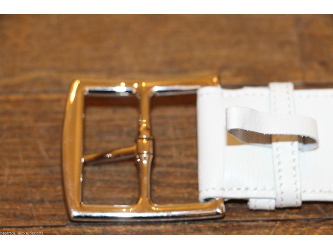 Hermès Cintura Etrivière Bianco - vista 6