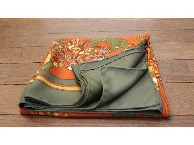 Hermès Tally-Ho Kollektion Grün Orange - Ansicht 11