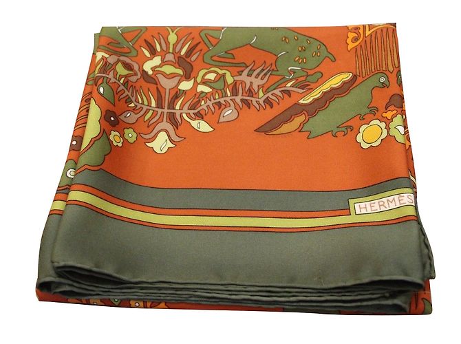 Hermès Tally-Ho Kollektion Grün Orange - Ansicht 2