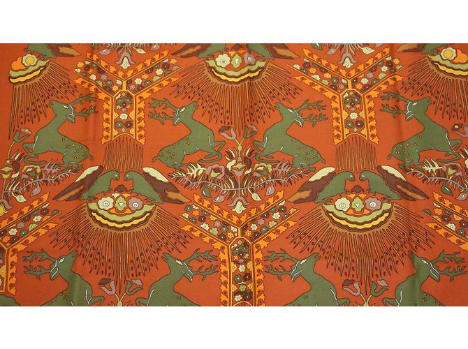 Hermès Tally-Ho Kollektion Grün Orange - Ansicht 3