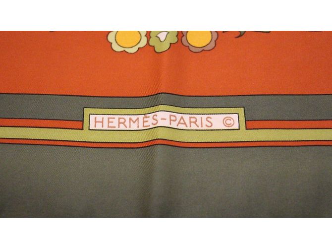 Hermès Tally-Ho Kollektion Grün Orange - Ansicht 4
