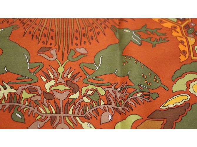 Hermès Tally-Ho Kollektion Grün Orange - Ansicht 5