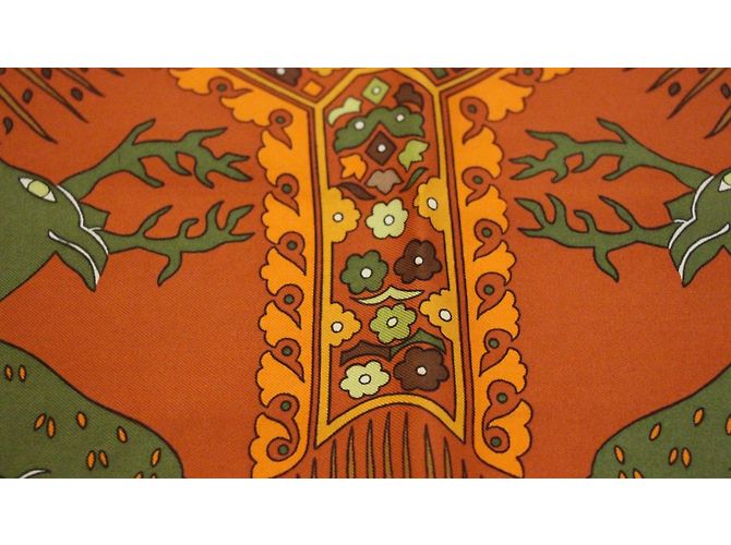 Hermès Tally-Ho Kollektion Grün Orange - Ansicht 6