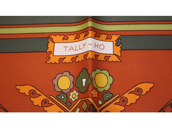Hermès Tally-Ho Kollektion Grün Orange - Ansicht 7