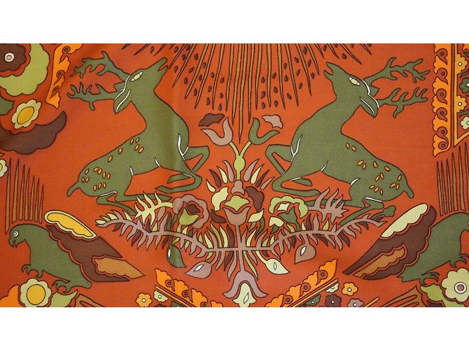 Hermès Tally-Ho Kollektion Grün Orange - Ansicht 8