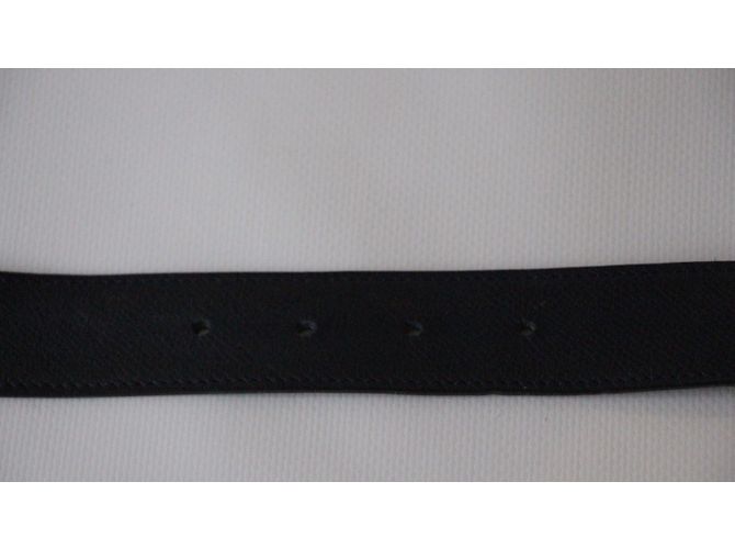 Superb Gürtelschnalle H Metall Silber Palladié signiert Hermès Grün - Ansicht 10