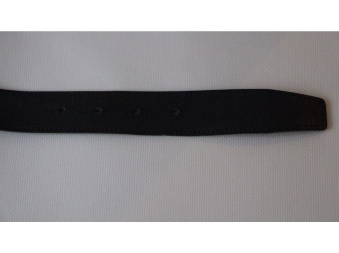 Superb Gürtelschnalle H Metall Silber Palladié signiert Hermès Grün - Ansicht 9