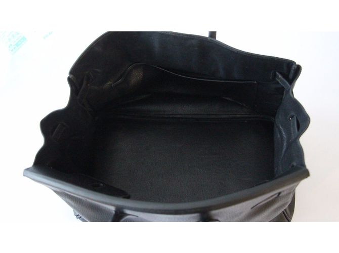 Hermès Superba borsa Birkin 35 cm Hermes cuir cow Ardennes Nero - vista 11