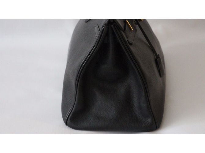 Hermès Superba borsa Birkin 35 cm Hermes cuir cow Ardennes Nero - vista 5