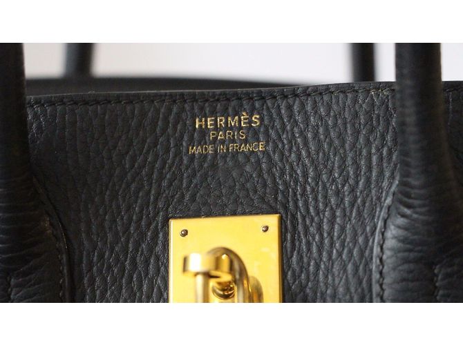 Hermès Superba borsa Birkin 35 cm Hermes cuir cow Ardennes Nero - vista 9