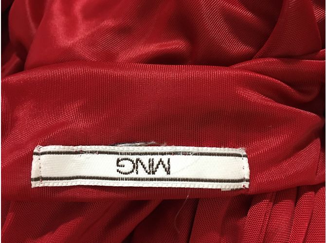 Mango Sommerkleid Rot Viscose Polyamid Größe 36 - Ansicht 6