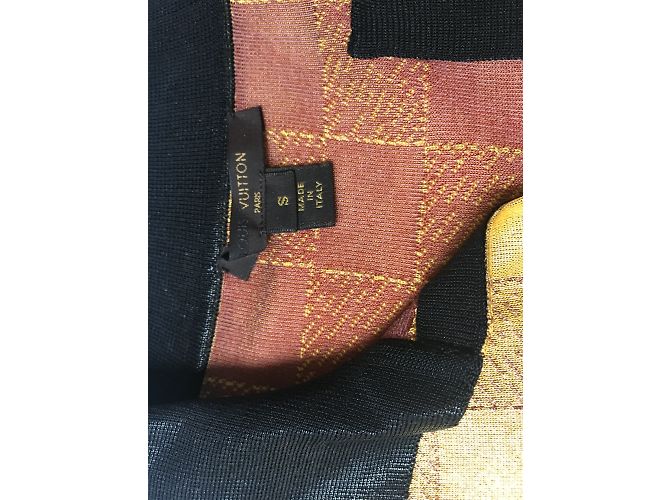 Top de punto de seda Louis Vuitton Dorado S - vista 10
