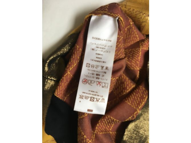 Top de punto de seda Louis Vuitton Dorado S - vista 12
