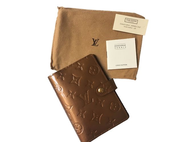 Louis Vuitton Agendaholder Bronze Lackleder - Ansicht 2