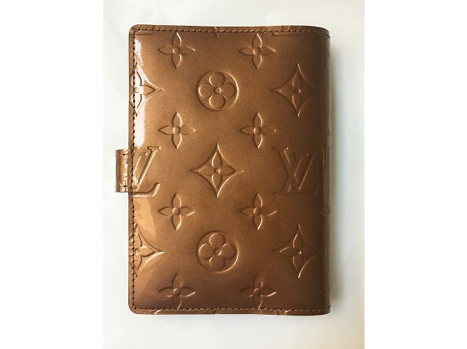 Louis Vuitton Agendaholder Bronze Lackleder - Ansicht 3
