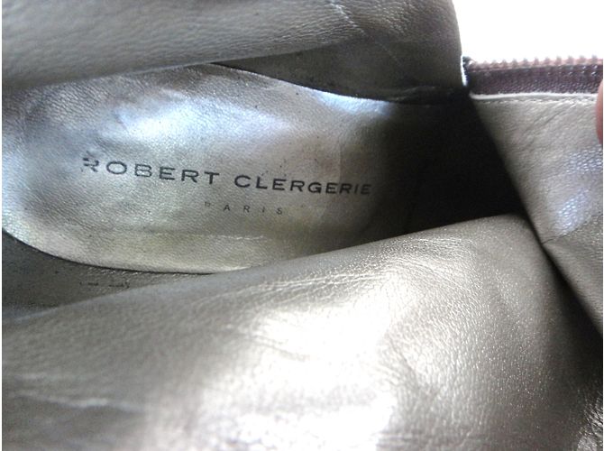 Robert Clergerie Ankle Boots Cognac Leather - view 6