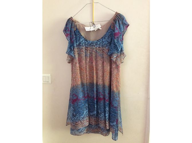 Vestido sin mangas de seda Diane Von Furstenberg Multicolor - vista 3