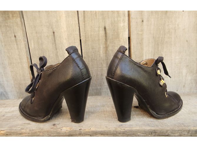 Botines Dolce & Gabbana de piel marrón oscuro - vista 4