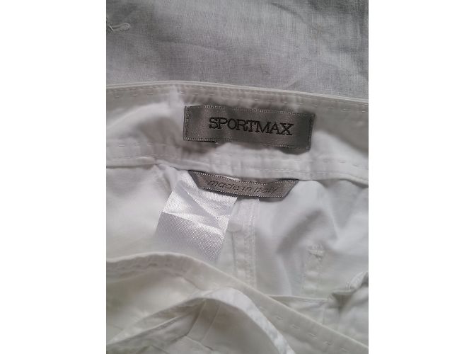 Saia envelope Sportmax de algodão branca Branco - vista 3