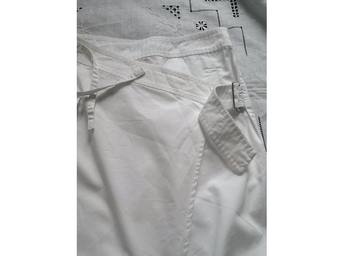 Saia envelope Sportmax de algodão branca Branco - vista 4