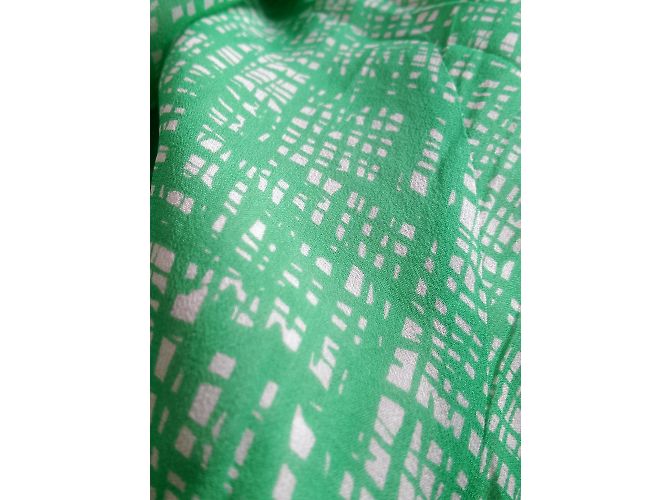 Falda asimétrica de seda Bcbg Max Azria Beige Verde - vista 2