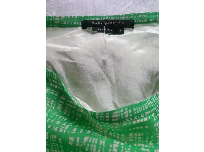 Falda asimétrica de seda Bcbg Max Azria Beige Verde - vista 3