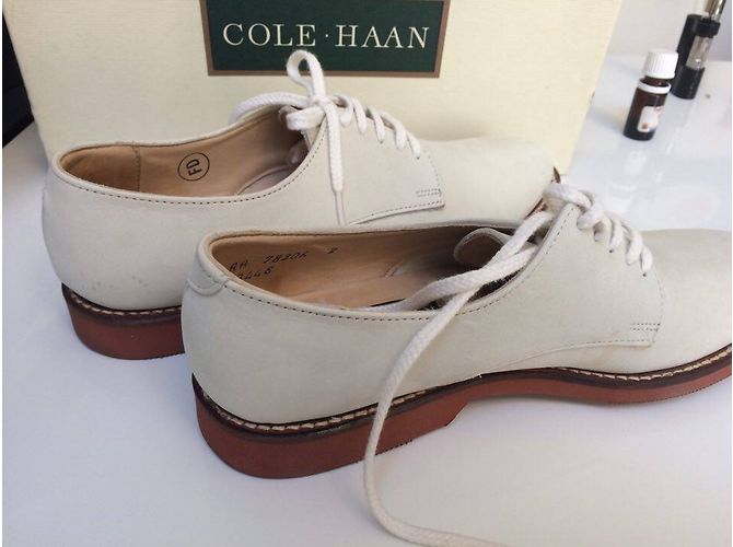 Ballerine Cole Haan Bucks in scamosciato avorio - vista 12