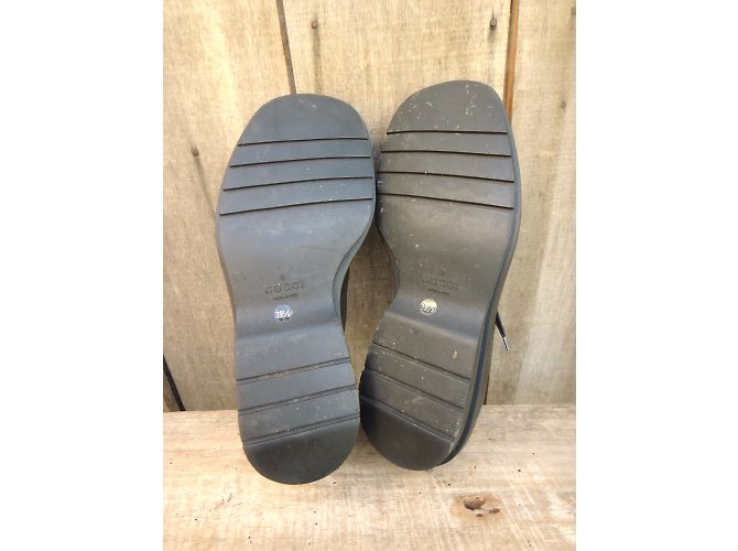 Scarpe Derby Gucci in pelle nera Nero - vista 9