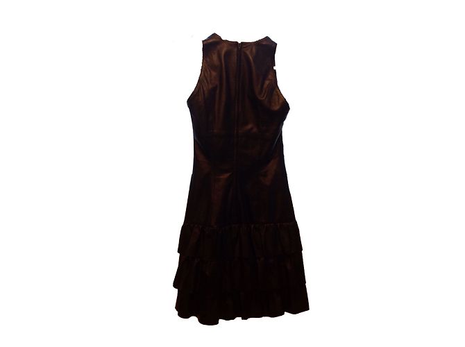 Pellessimo Kleid aus Lammleder Schwarz Größe 36 - Ansicht 2