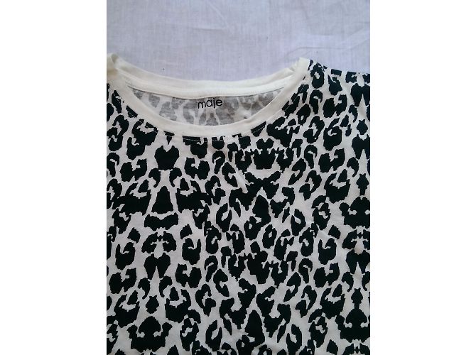 Top de algodão estampado Maje Multicor - vista 3