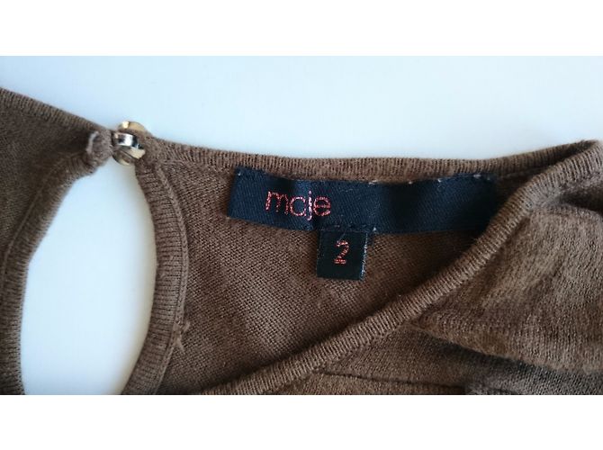 Top Maje Marrón de Jersey de Viscosa Castaño - vista 3