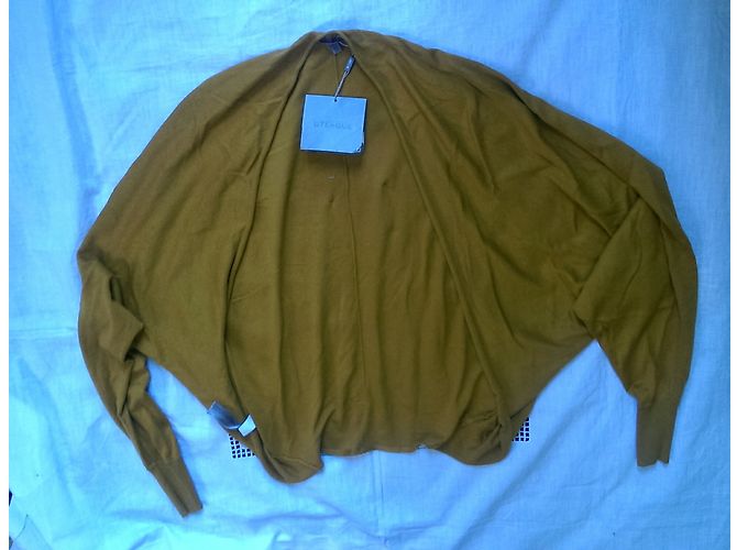 Uterque Bolero em seda e algodão muito macio Amarelo - vista 4