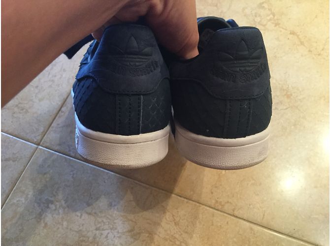 Adidas Stan Smith Sneakers in Pelle Blu - vista 6