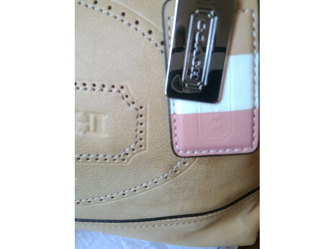 Borsa a mano Coach Hamptons Weekend in pelle - vista 6