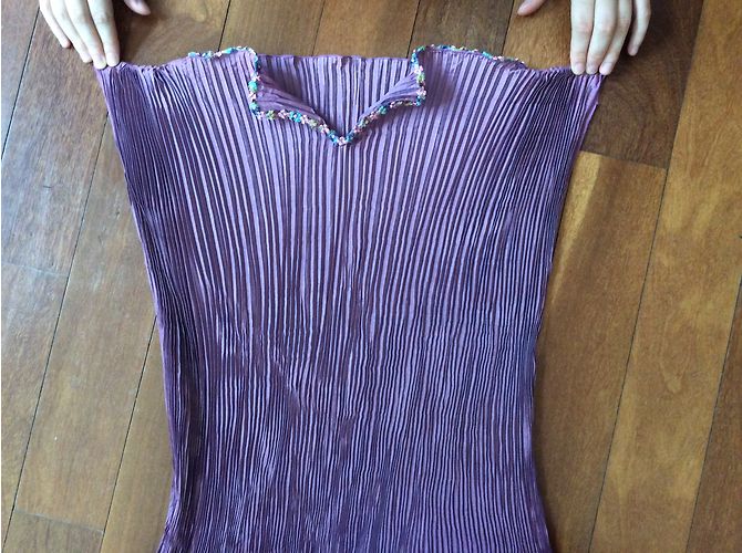 Autre Marque Top plisado Ganteb's morado Púrpura - vista 4