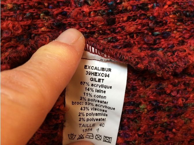 Autre Marque Ganteb's Excalibur Weste Rot - Ansicht 7