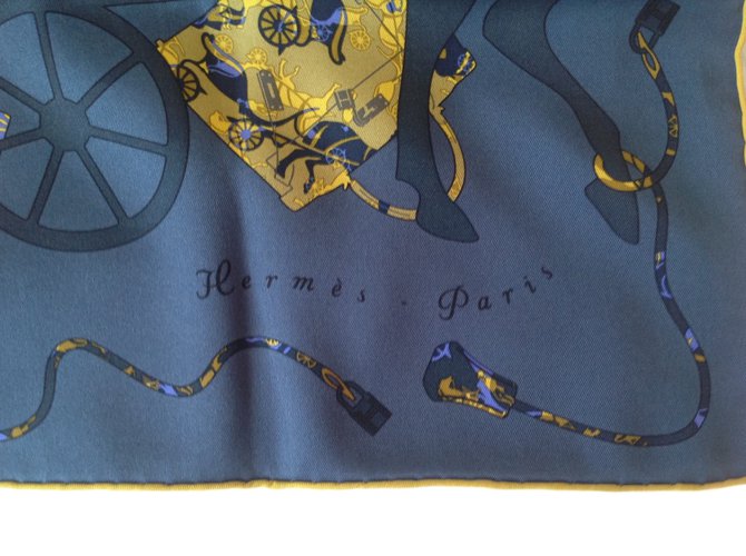 Hermès Cachecol Azul marinho - vista 2