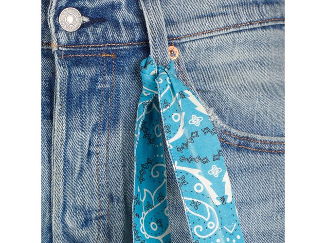 Hermès Cachecol Azul marinho - vista 9