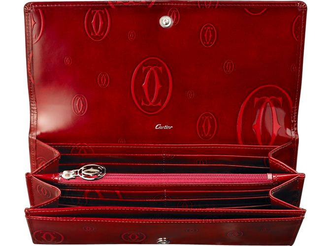 Cartier Feliz cumpleaños billetera Burdeos - vista 2