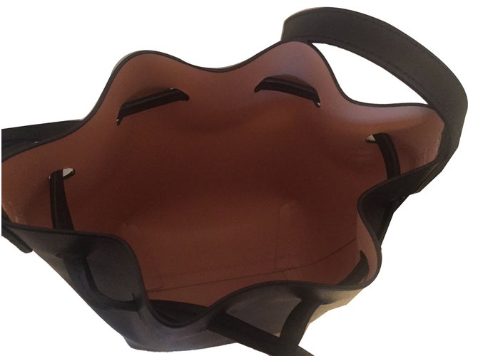 Borsa a secchiello mini Mansur Gavriel nera in pelle Nero - vista 2