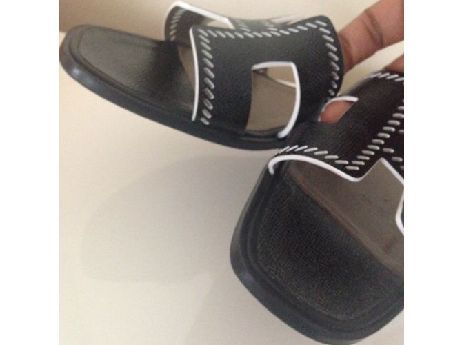 Oran Hermès Sandalias Negro - vista 6
