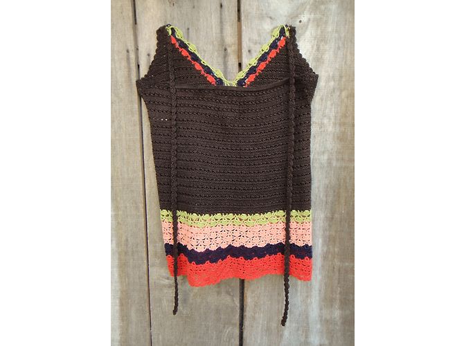 Top de crochet Tara Jarmon de algodón Multicolor - vista 10