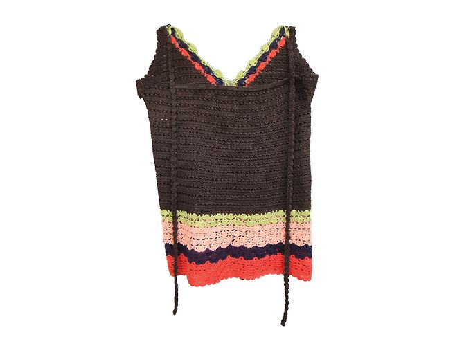 Top de crochet Tara Jarmon de algodón Multicolor - vista 2