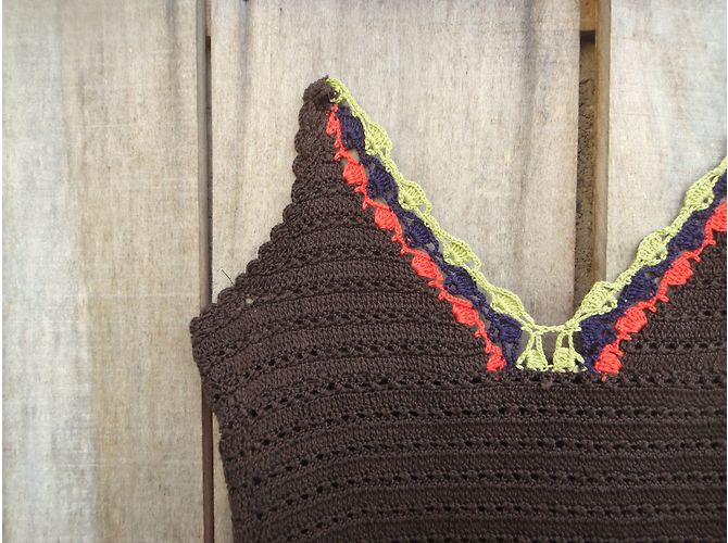 Top de crochet Tara Jarmon de algodón Multicolor - vista 8