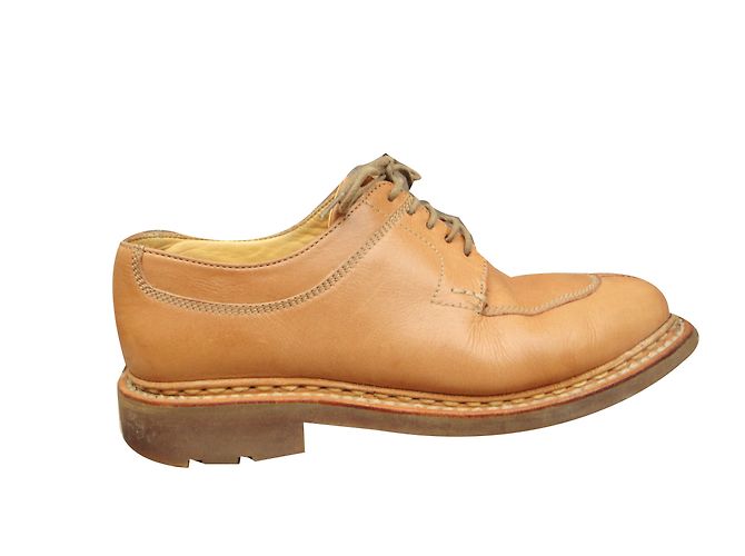 Derby Heschung Willow in pelle beige - vista 2