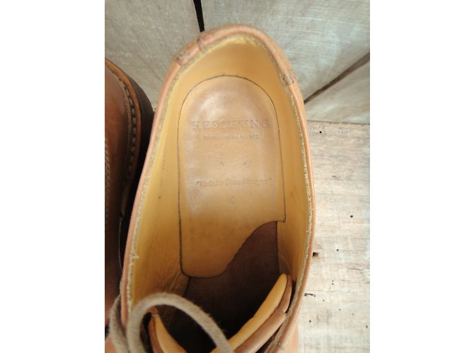Derby Heschung Willow in pelle beige - vista 3